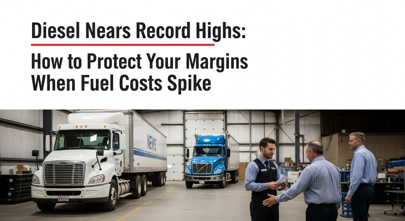 Illustration: Diesel Nears Record Highs: How to Protect Your Margins When Fuel Costs Spike